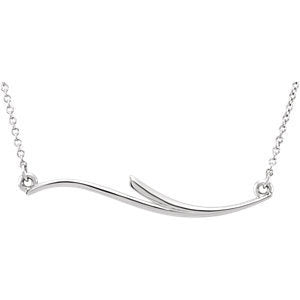 Curvilinear Bar Necklace