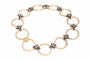 Dulcinea Circle Link Diamond Bracelet