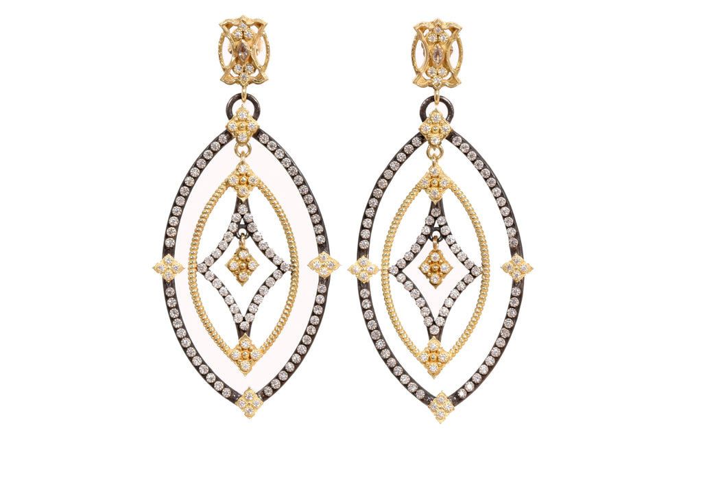 Dulcinea Open Mandorla Diamond Earrings