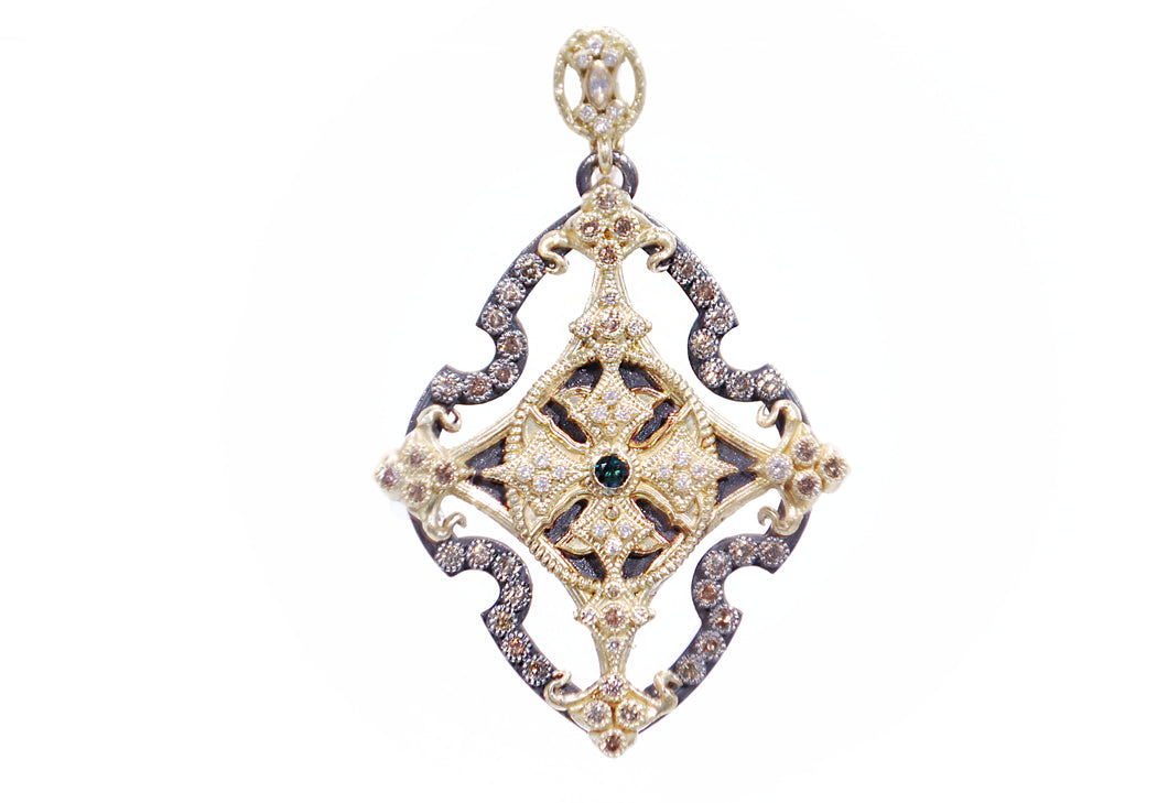 Open Cross Enhancer with Diamonds