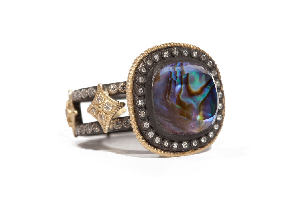 Mother of Pearl Double Cravelli Ring